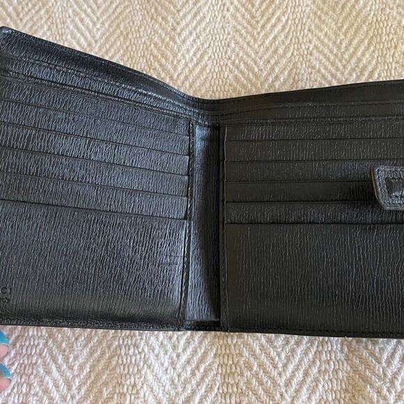 gucci unisex wallet G mark canvas & leather vintage authentic - Picture 3 of 12